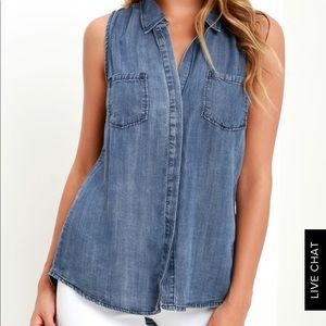 Lulu’s chambray tank